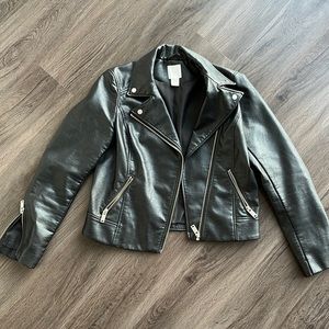 H&M Faux Leather Moto Jacket